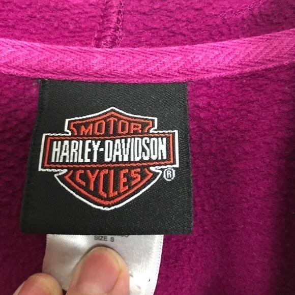 Harley-Davidson zipper hoodie logo front/back - Picture 7 of 8